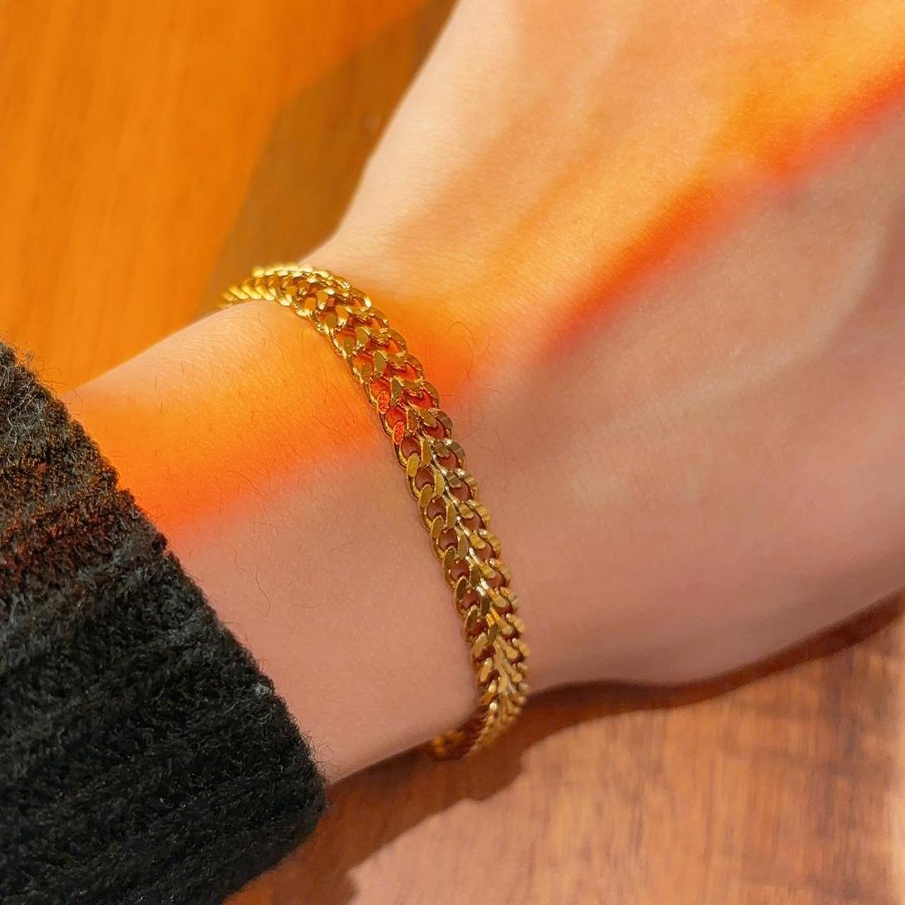 Agathi gold chain bracelet