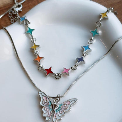 Butterfly dreams silver necklace