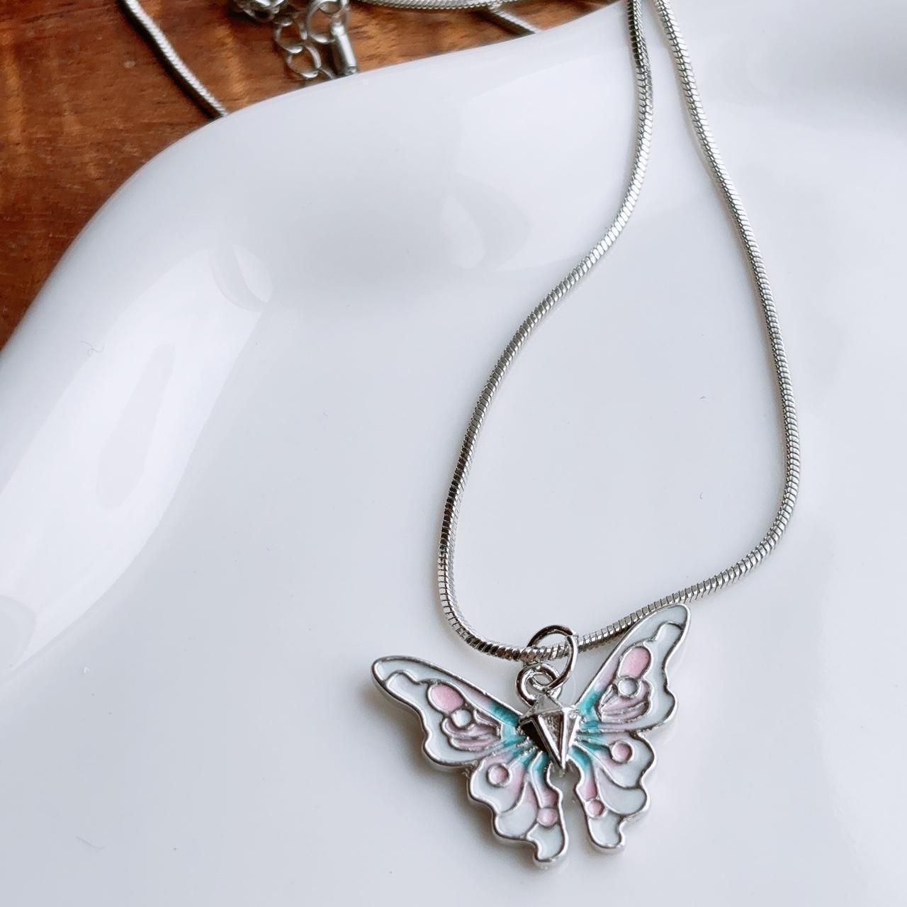 Butterfly dreams silver necklace