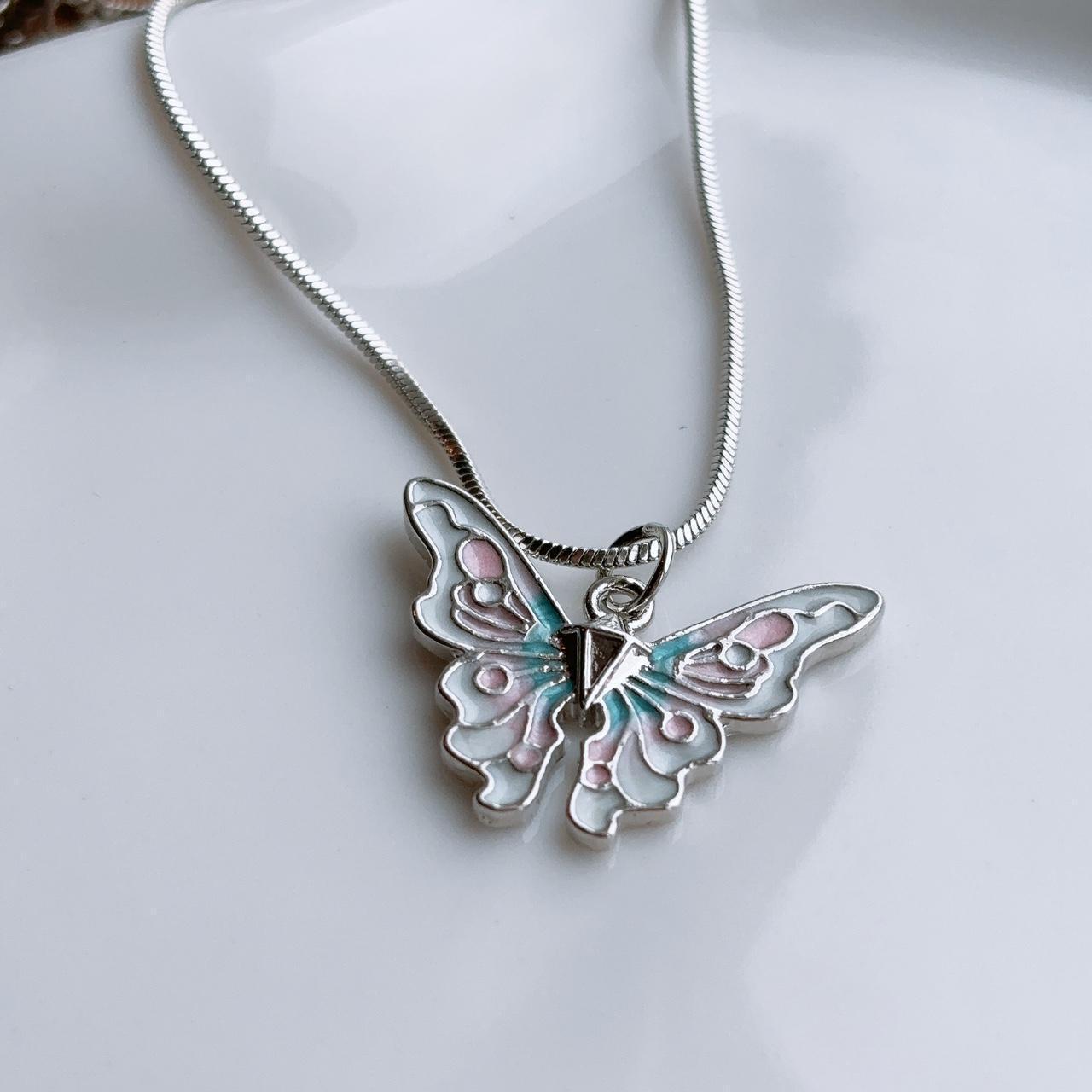 Butterfly dreams silver necklace