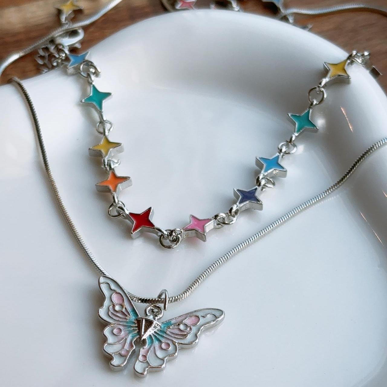 Butterfly dreams silver necklace