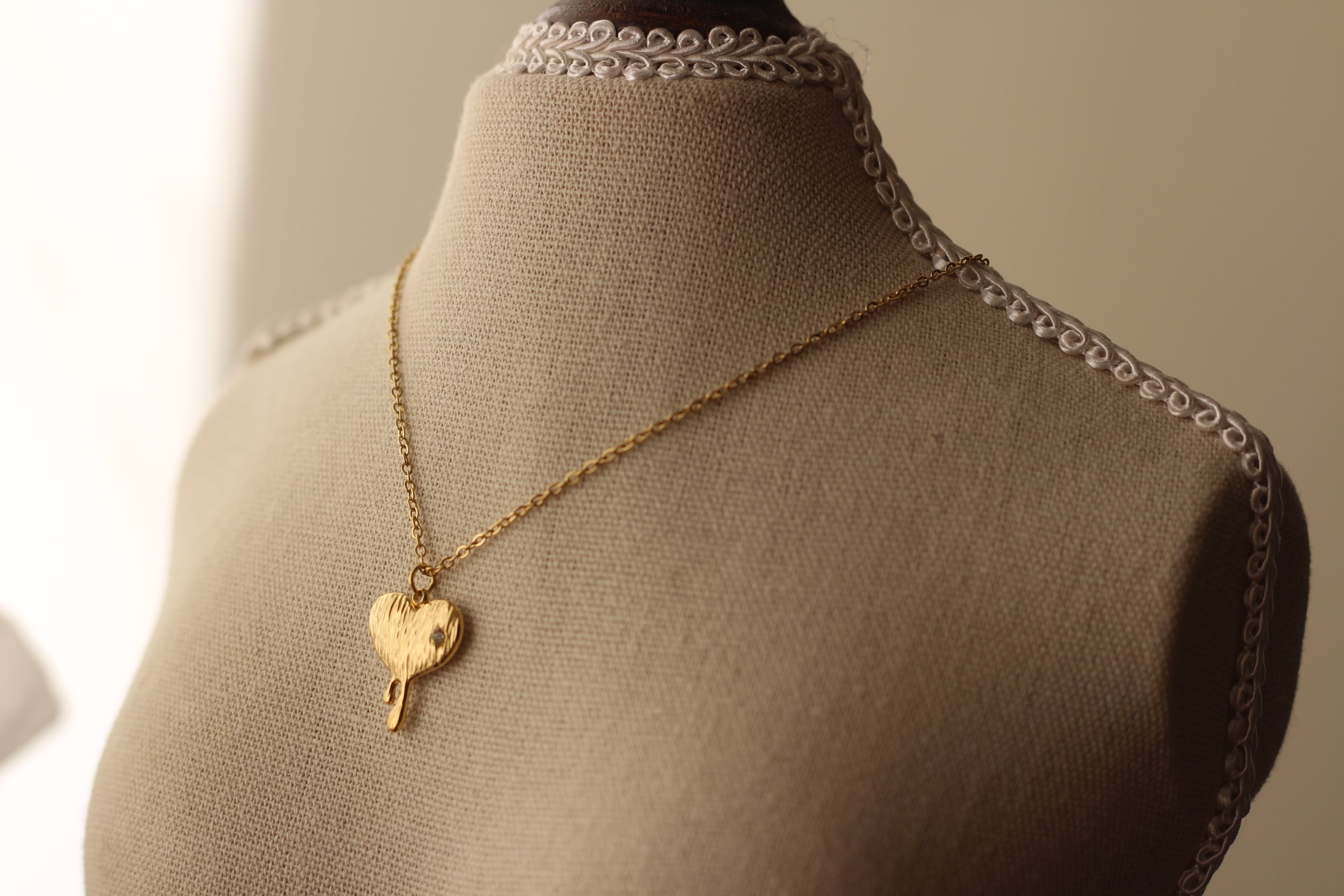 Melting Heart Gold Necklace