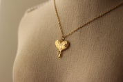 Melting Heart Gold Necklace