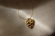 Lucky Keepsake Heart Gold Necklace