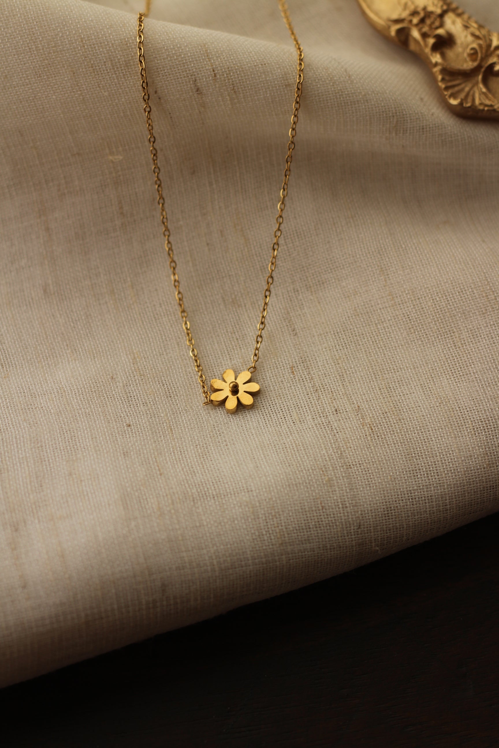 Little Sunshine Flower Gold Necklace