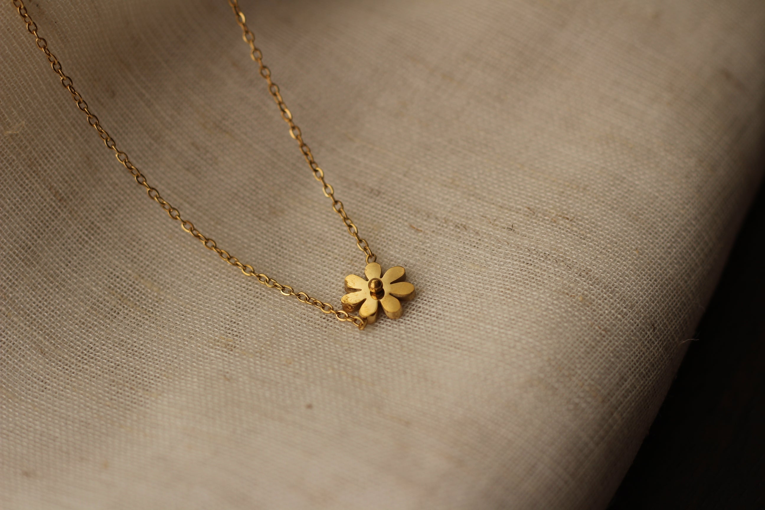 Little Sunshine Flower Gold Necklace