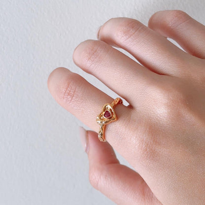 Jammie dodger gold heart ring