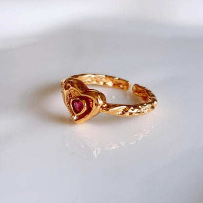 Jammie dodger gold heart ring