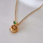 Lemon Gem Gold Pendant Necklace