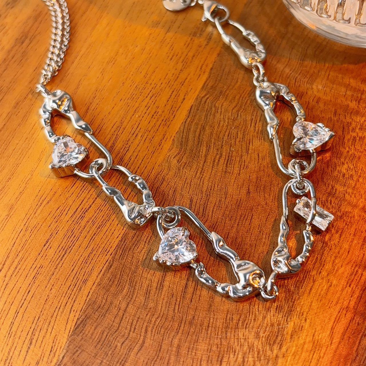 Link to my heart silver chain necklace