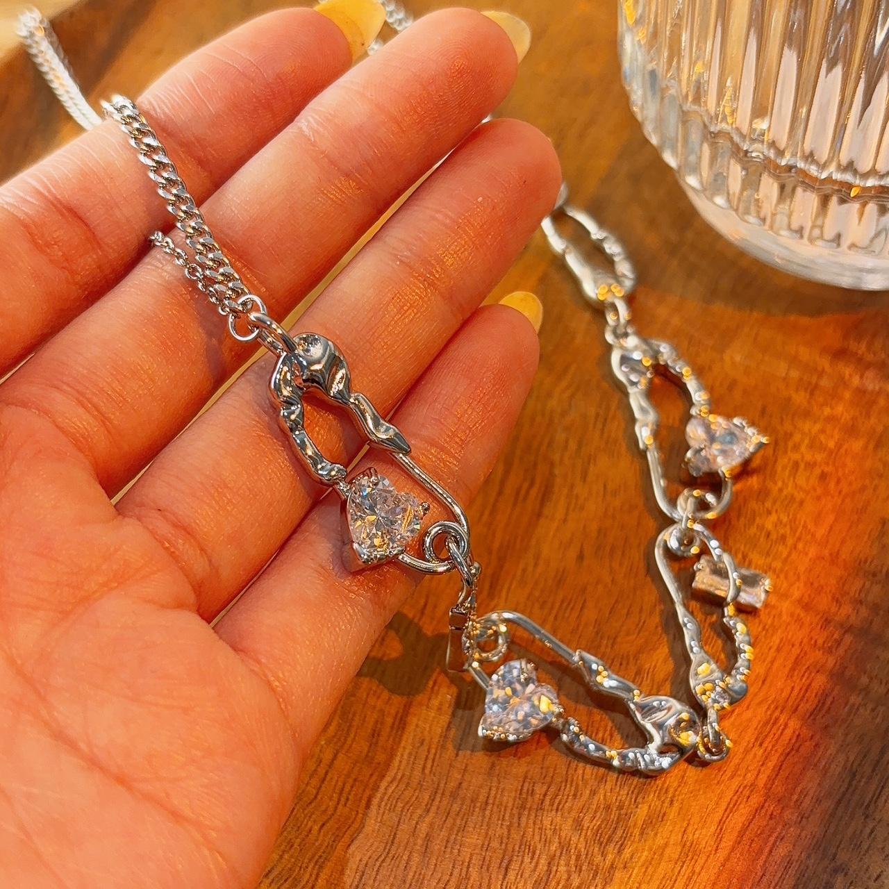 Link to my heart silver chain necklace