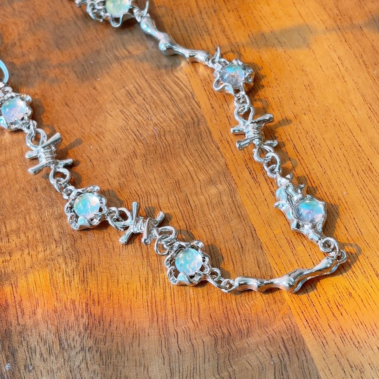 Love me Knot Silver Moonstone Necklace