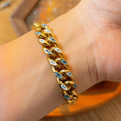 Ocean eyes chunky bracelet