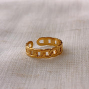 Aleka Gold Link Chain Ring