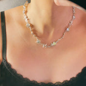 Love me Knot Silver Moonstone Necklace