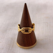 Jonia Chunky Gold Chain Ring