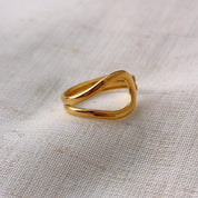 Jessica Minimalistic Gold Open Ring