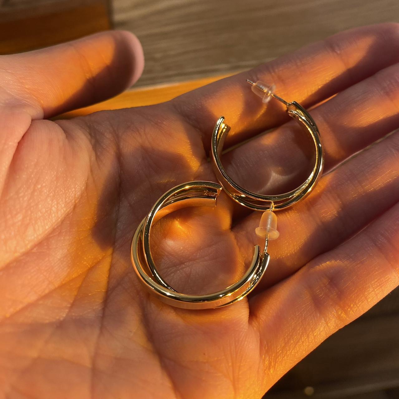 Rosie Gold Double Hoop Earrings
