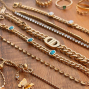 Dyanne Buckle Chunky Chain Gold Bracelet