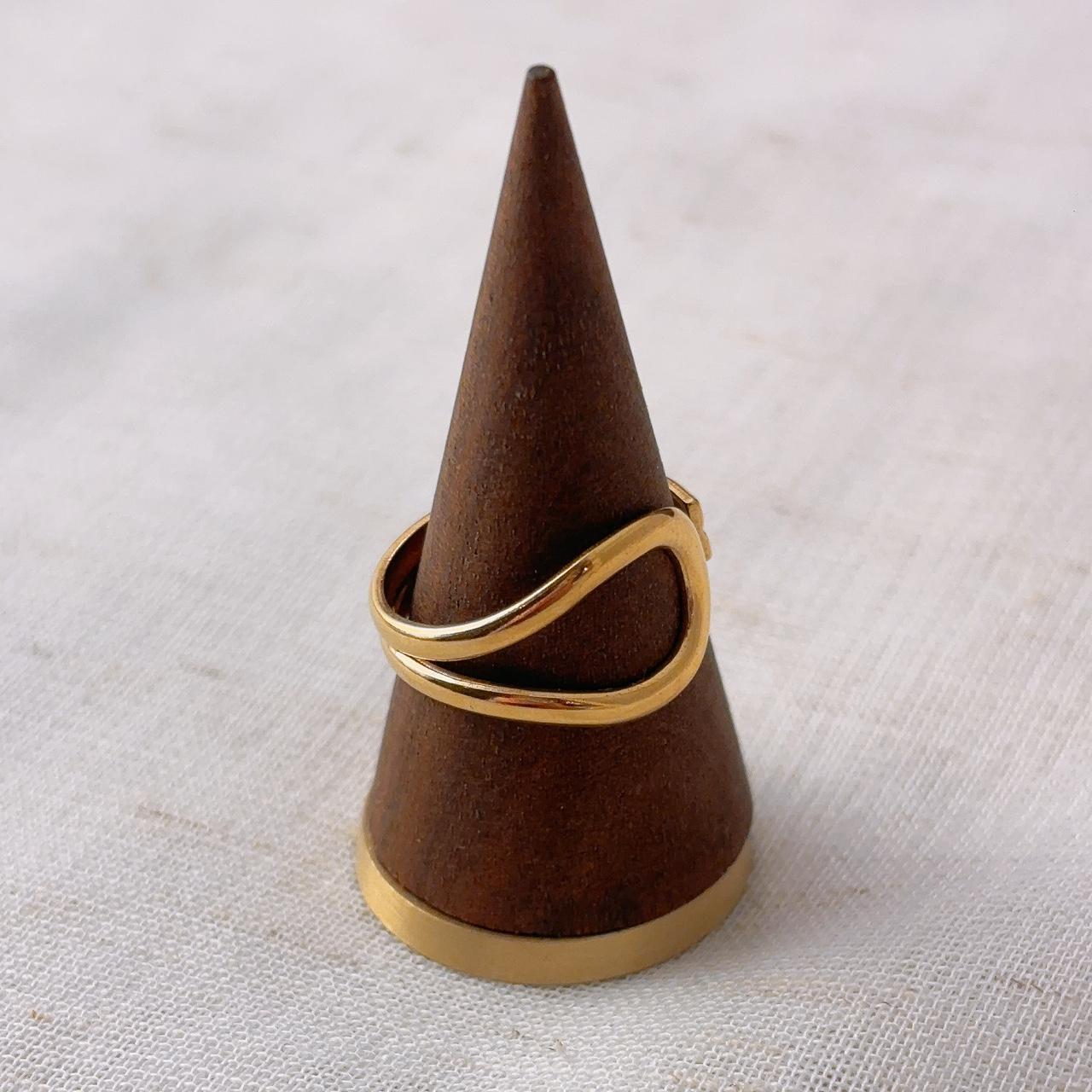 Jessica Minimalistic Gold Open Ring