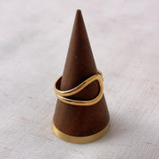 Jessica Minimalistic Gold Open Ring