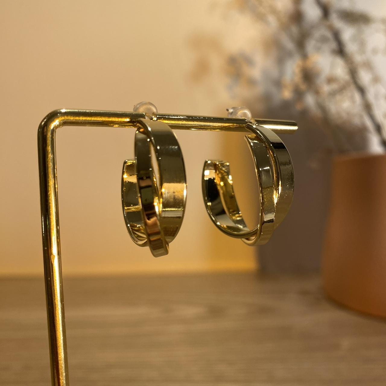 Rosie Gold Double Hoop Earrings