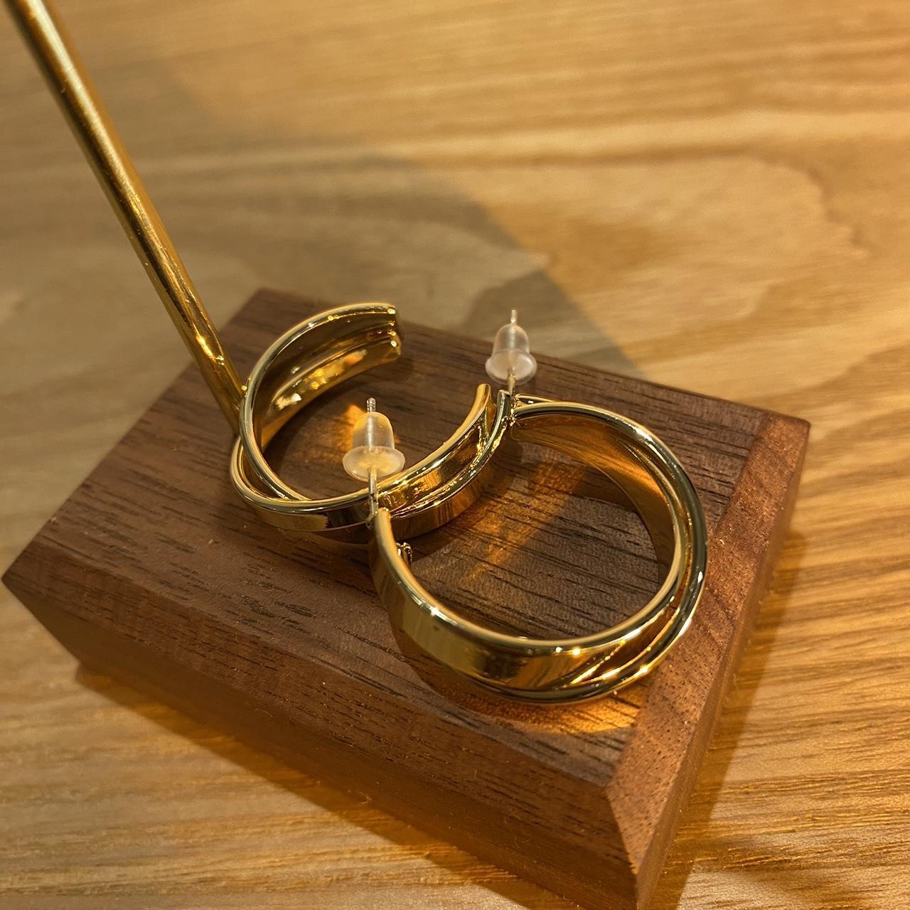 Rosie Gold Double Hoop Earrings
