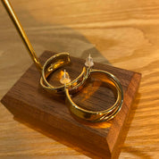 Rosie Gold Double Hoop Earrings