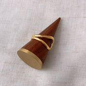 Jessica Minimalistic Gold Open Ring