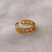 Aleka Gold Link Chain Ring