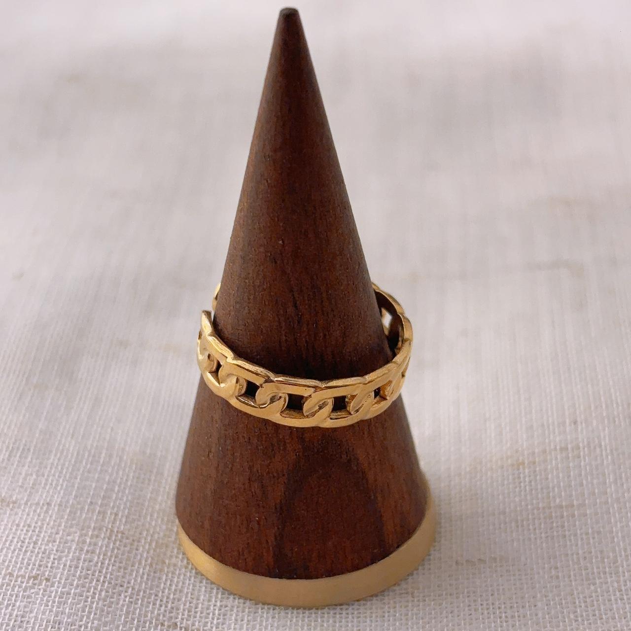 Aleka Gold Link Chain Ring