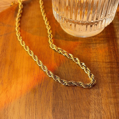 Ryanne twisted gold necklace