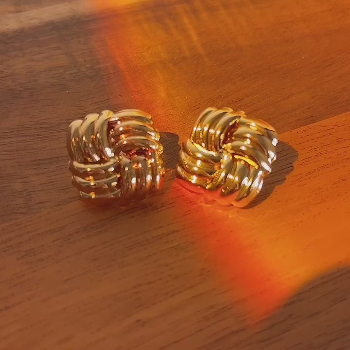 Kallie Gold Stud Earrings