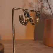 Rosie Gold Double Hoop Earrings