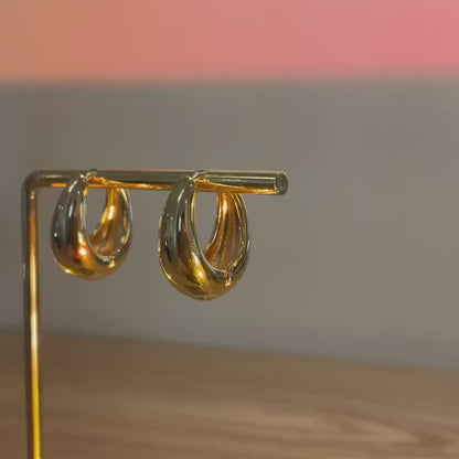 Chelsea gold hoop earrings